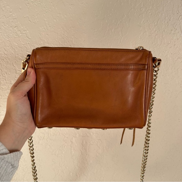 Rebeca Minkoff Mini MAC Brown Leather Chain Strap Bag - Picture 8 of 9